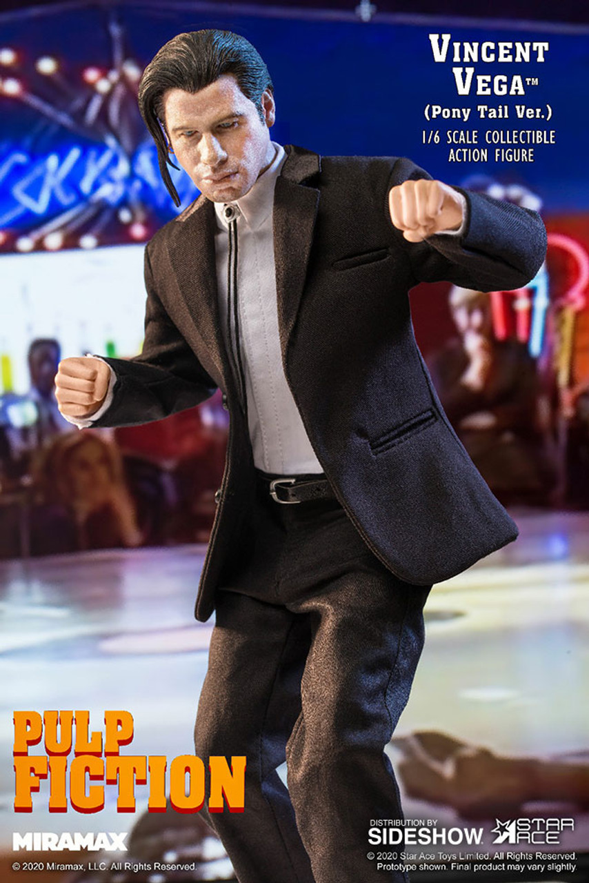 John Travolta as VINCENT VEGA in PULP FICTION 1:6 Scale Figure DELUXE SET  by Star Ace _NRFB - O'Smiley's Dolls & Collectibles, LLC