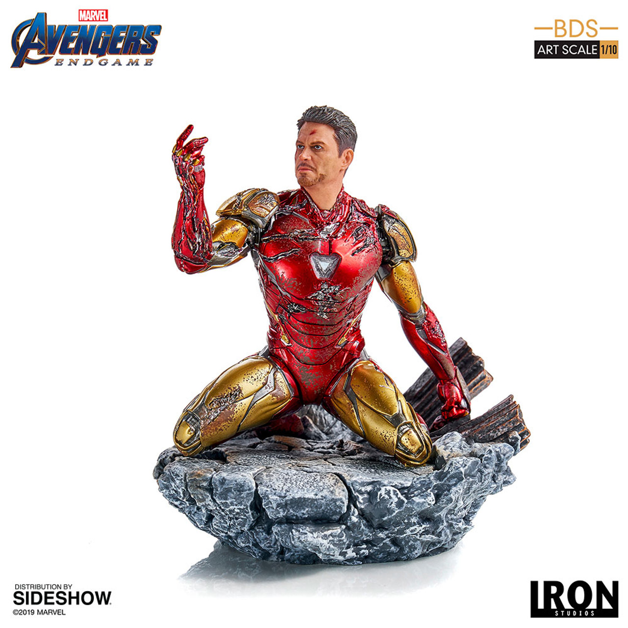 Marvel Iron Man Avengers Endgame Infinity Saga Art Scale Figure Red
