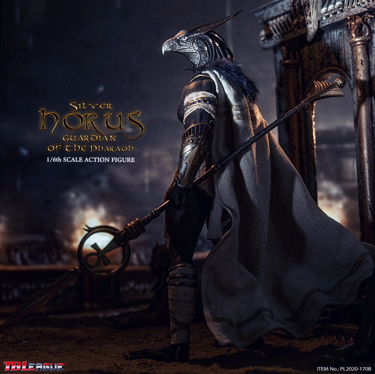 Horus Guardian of Pharaoh (Silver) Sixth Scale Figure by TBLeague Seamless  Phicen Action Figure