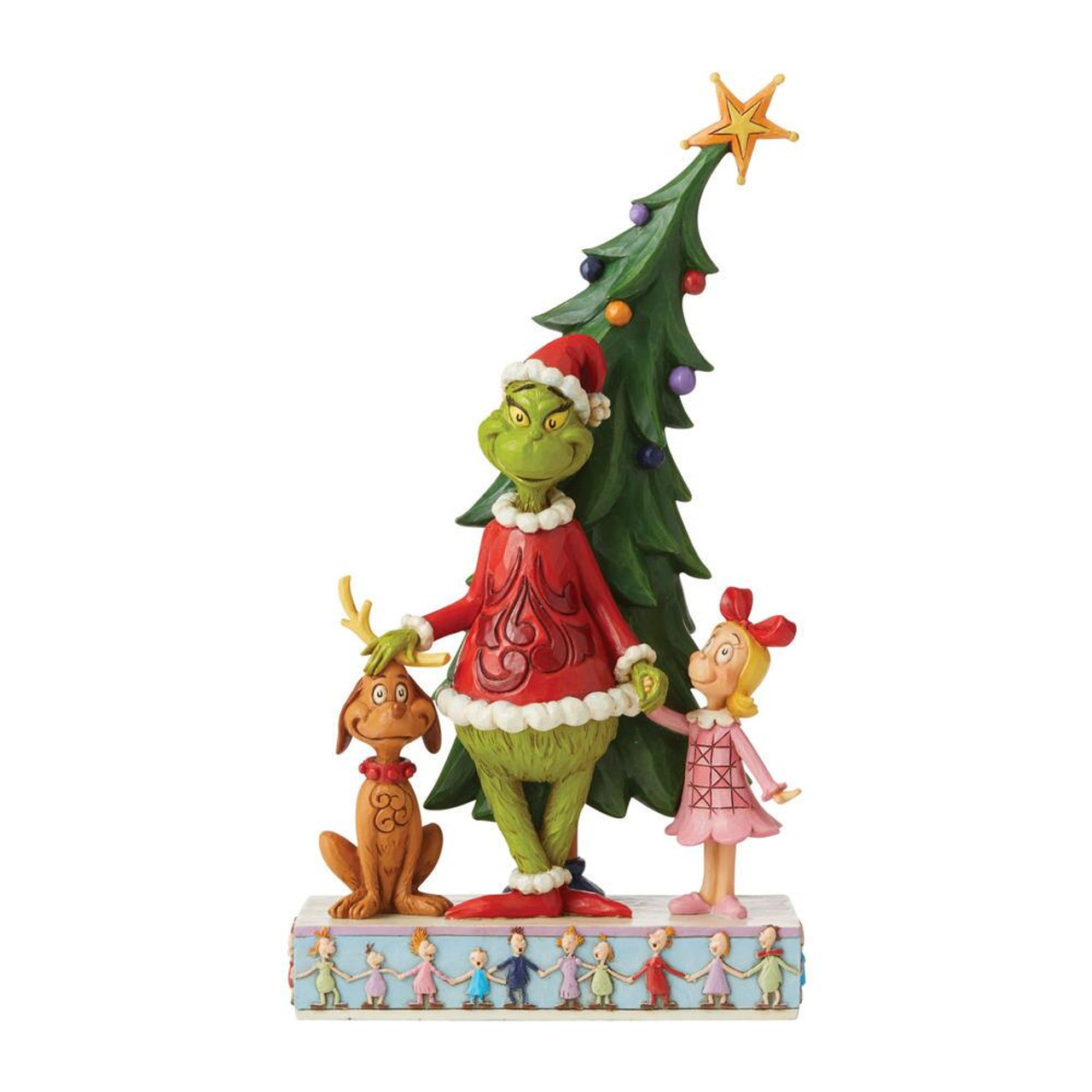 Department 56 - Grinch Village - Grinch, Max & Cindy-Lou Who