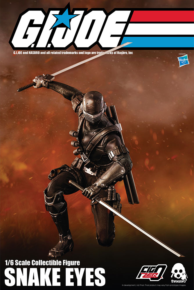 SNAKE EYES G.I. Joe ARAH Sixth Scale 1:6 Figure by Threezero