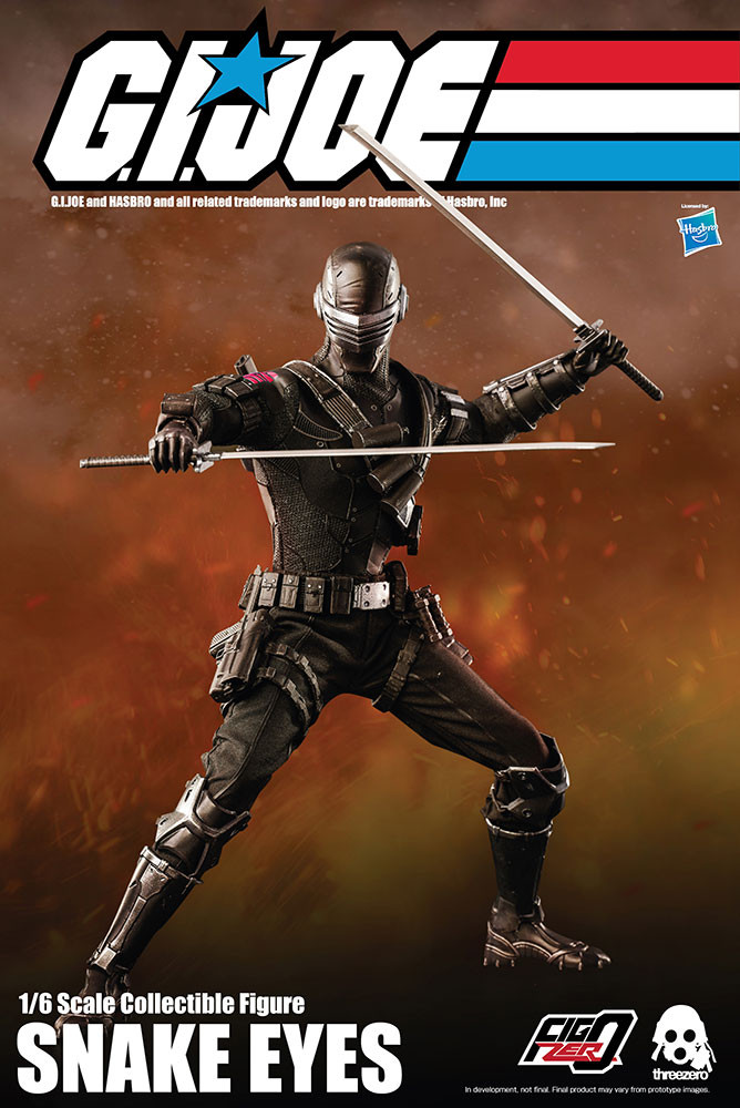 SNAKE EYES G.I. Joe ARAH Sixth Scale 1:6 Figure by Threezero