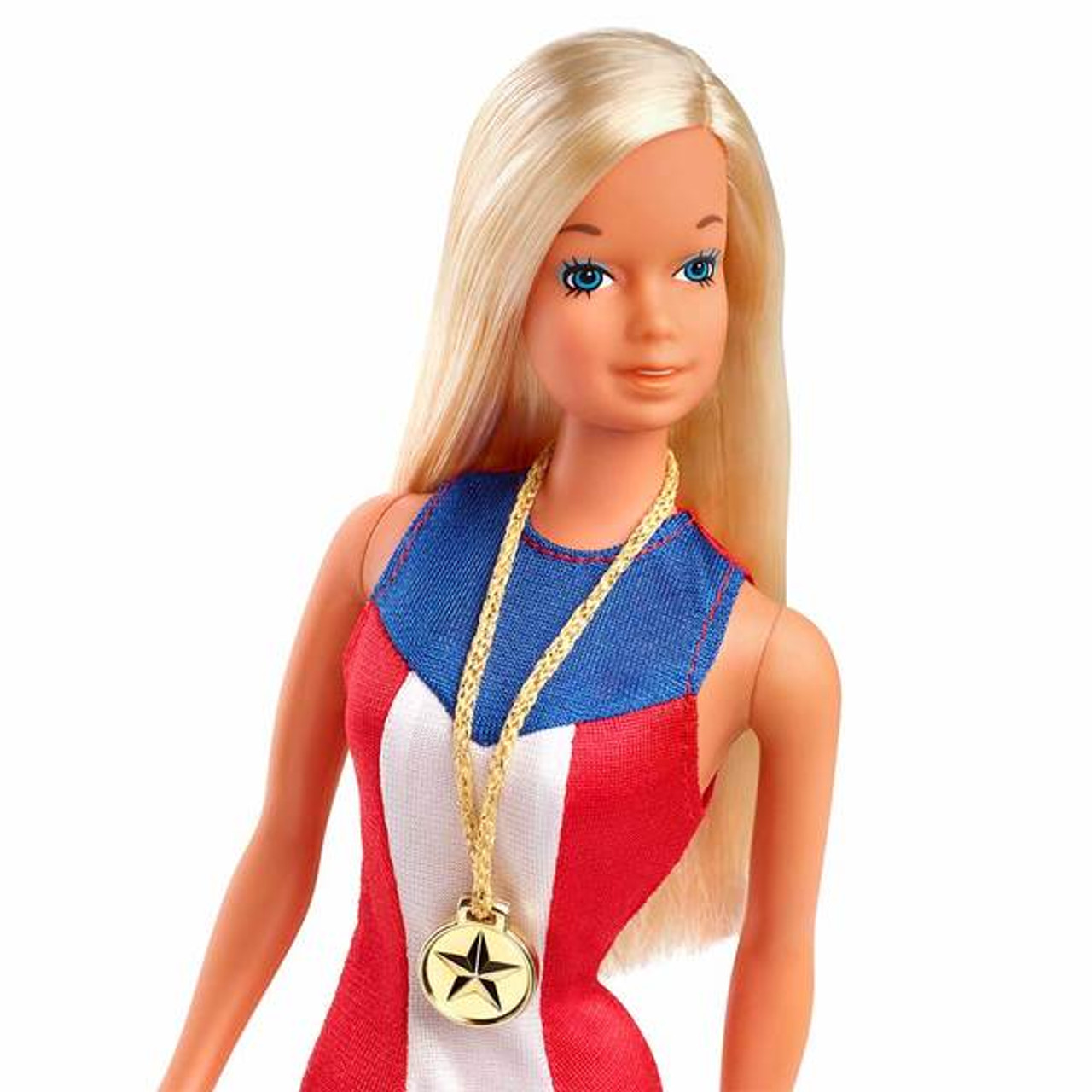 Barbie 1975 GOLD MEDAL Reproduction Anniversary Barbie Doll_GPC77_NRFB