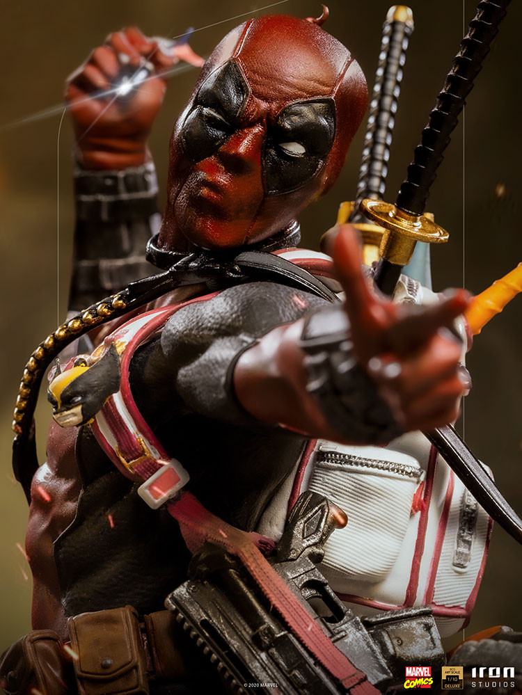 Marvel Comics X-MEN Deadpool Deluxe 1:10 Art Scale BDS Statue by