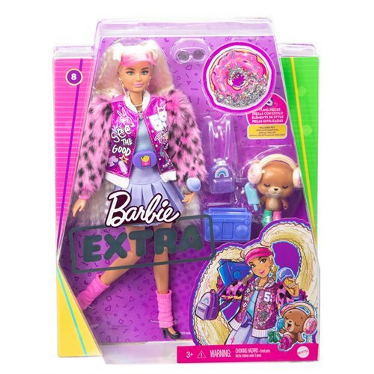 BARBIE EXTRA #8 (Tokyo POP! w Groovy Bear) Barbie Doll