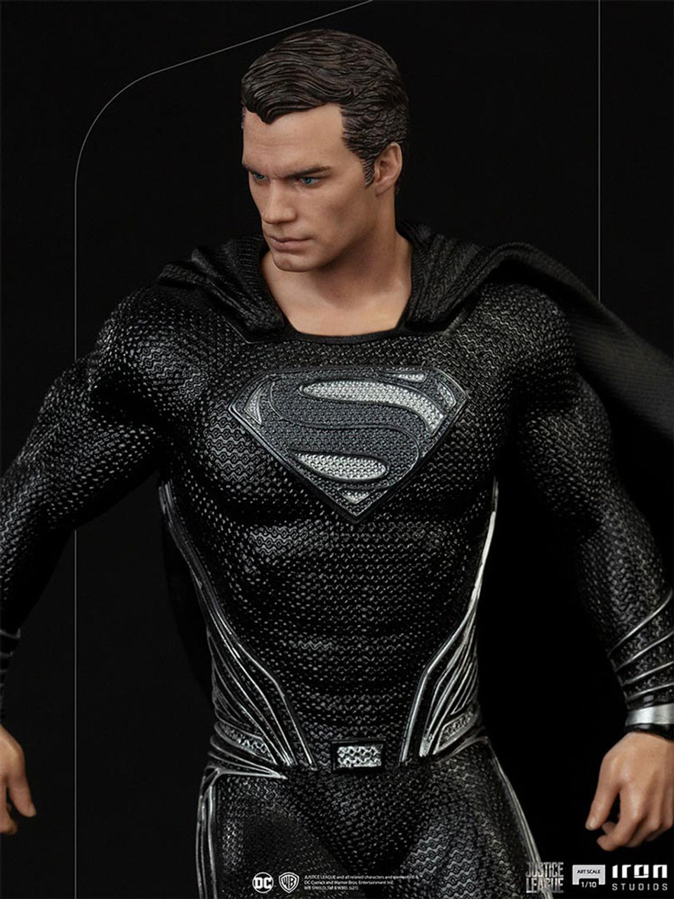 DC Comics SUPERMAN BLACK SUIT Justice League 1:10 Art Scale