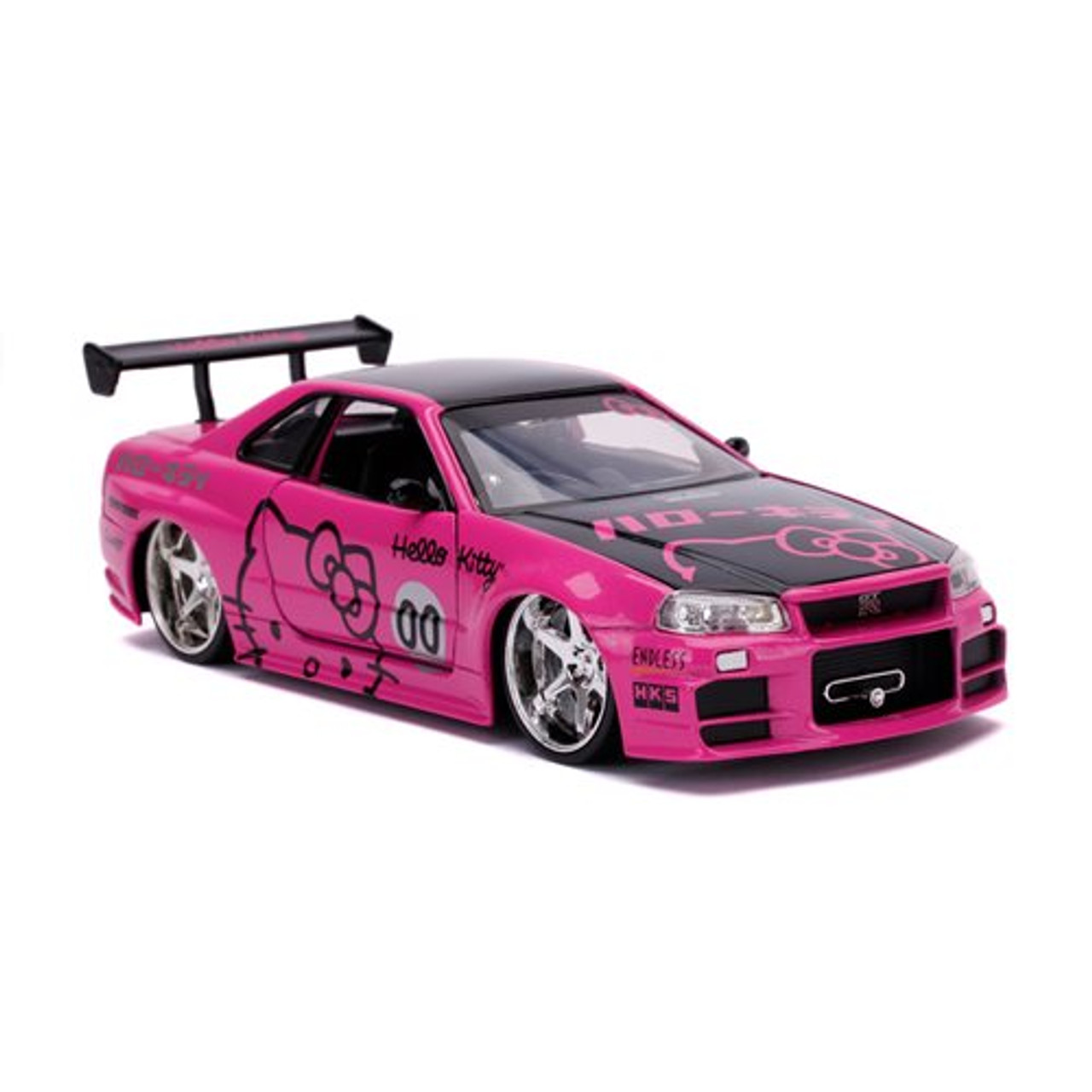 HELLO KITTY 2002 NISSAN SKYLINE GT-R-R34 1:24 Scale Die-Cast