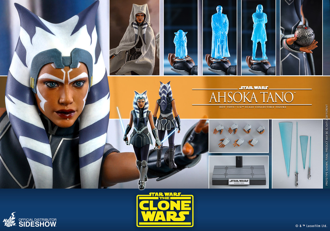 The Clone Wars AHSOKA TANO Sixth Scale 1:6 Figure by Hot Toys