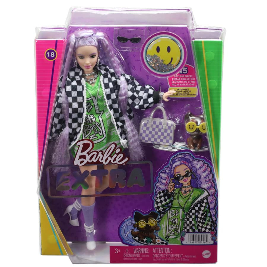 2022 BARBIE EXTRA #18 PETS RULE (With Pet Terrier) Barbie Doll - O