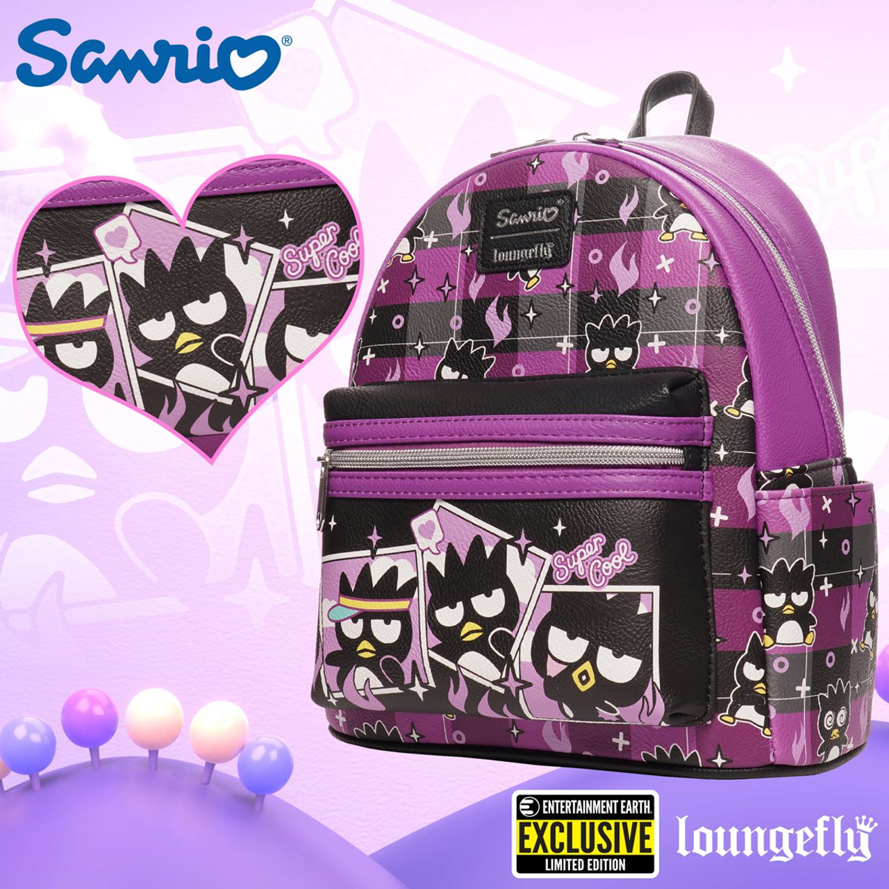 Shop Loungefly Hello Kitty Black Mini Backpac – Luggage Factory