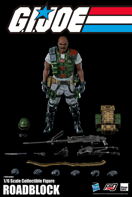 ROADBLOCK G.I. Joe ARAH Sixth Scale 1:6 Figure by Threezero & Hasbro 3Z0347