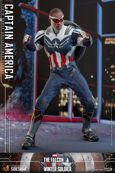 Marvel's Falcon and the Winter Soldier CAPTAIN AMERICA (Anthony Mackie) 1:6 Sixth Scale Figure by Hot Toys TMS040