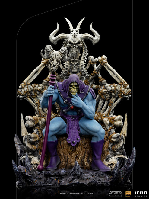 Masters of the Universe SKELETOR ON THRONE DELUXE 1:10 Art Scale Statue by Iron Studios HEMAN63522-10