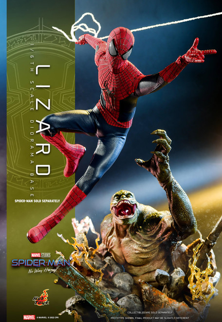Marvel The Amazing SPIDER-MAN 2 (Andrew Garfield) Sixth Scale 1:6 Action Figure AND LIZARD DIORAMA BASE by HOT TOYS MMS658/ACS013 (9113712)