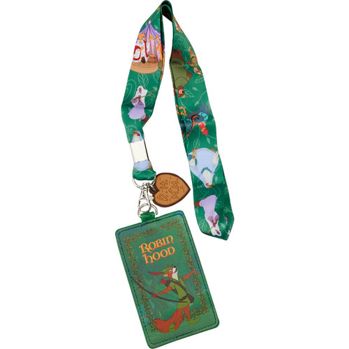 Disney's ROBIN HOOD LANYARD with ID/CARD HOLDER by LOUNGEFLY (LFWDL0497)
