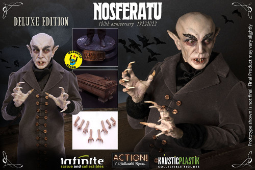 Nosferatu (Deluxe Edition) - 100th Anniversary Vampire 1:6 Action Figure Count Orlok- Infinite Statue & Kaustic Plastik #87890 (911416)