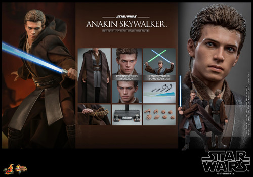 Star Wars Clone Wars ANAKIN SKYWALKER Sixth Scale Figure by Hot Toys MMS677