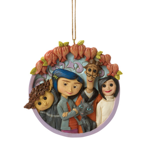 Coraline "CHARACTER ORNAMENT" with Beldam, Wybie and The Cat 3.7" Resin ORNAMENT by Jim Shore