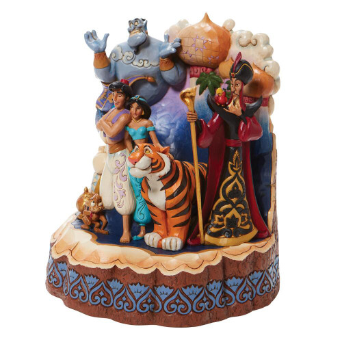 Disney Traditions ALADDIN "A WONDEROUS PLACE" Carved by Heart Statue by Jim Shore