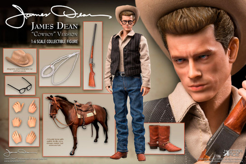 Sixth Scale JAMES DEAN (Cowboy Deluxe Version) 1:6 Figure & Horse by Star Ace Toys