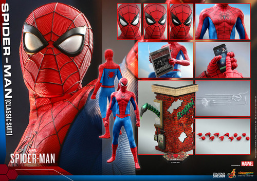 Marvel’s SPIDER-MAN (CLASSIC SUIT) Sixth Scale 1:6 Figure/Diorama by Hot Toys VGM48