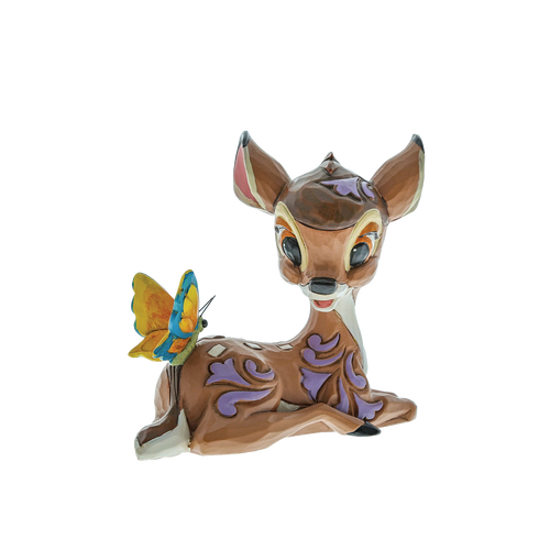 Bambi "BAMBI & BUTTERFLY" Disney Traditions 2.5" Mini Resin Figure by Jim Shore (6010887)