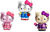 Sanrio 2 1/2-Inch HELLO KITTY NANO METALFIG Mini-Figure Set of 3 by JADA (JD84400A