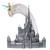 Disney 100 Years of Wonder Celebration MAGIC KINGDOM "CINDERELLA CASTLE and TINKERBELL" 14" Statue by Grand Jester (6012857)