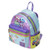 LISA FRANK COLOR BLOCK Unicorn Puppies & Rainbows Mini-Backpack by LOUNGEFLY