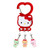 SANRIO ORIGINAL: Besties/Best Friends Forever Series 3.5" CARABINER KEYCHAIN: HELLO KITTY Japan (2026)