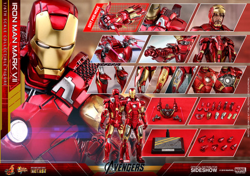 Avengers IRON MAN MARK VII 1:6 Scale Figure by HOT TOYS_(Diecast