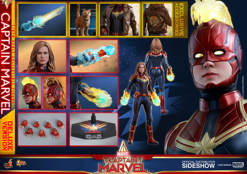 CAPTAIN MARVEL Deluxe Version Sixth Scale Figure by Hot Toys