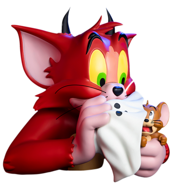 TOM and JERRY (Devil Version) Bust by Soap Studio Glow in the Dark