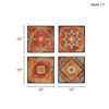 Moroccan Tile 4 Piece Framed Art Set