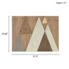 Ranger Layered Triangles Wood Wall Art