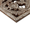 Botanical Panel Carved Wood 2 Piece Wall Decor Set Bronze