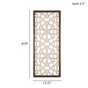 Damask Wood Panel Geometric Wall Decor