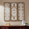 Mandal Panel Geometric 3 Piece Wood Wall Decor Set