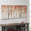 Autumn Forest Triptych 3 Piece Textured Canvas Wall Art Set