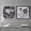 Cassia Embellished Floral 2 Piece Canvas Wall Art Set