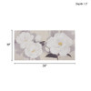 Midday Bloom Florals Embellished Canvas Wall Art