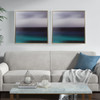 Blue Seascape Framed Canvas Wall Art