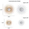 Fiore Sunburst Wall Decor Mirror Gold