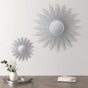 Fiore Sunburst Wall Decor Mirror Silver