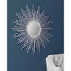 Fiore Sunburst Wall Decor Mirror Silver