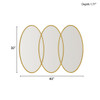 Eclipse Trio Wall Mirror Gold