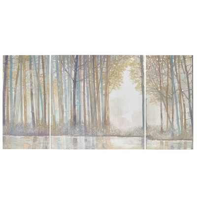 Forest Reflections Triptych 3 Piece Canvas Wall Art Set