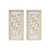 Madison Park Emblem Capiz with Gold Foil 2 Piece Shadowbox Wall Art Set