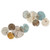 Madison Park Lenzie Multicolored Lily Pad Leaves 2 Piece Metal Wall Decor Set