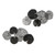 Madison Park Lenzie Multicolored Lily Pad Leaves 2 Piece Metal Wall Decor Set
